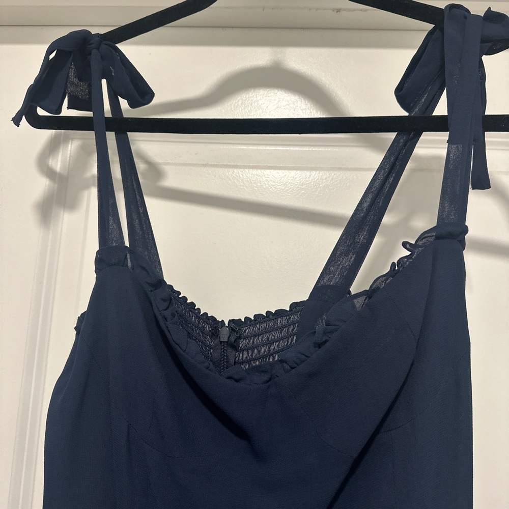 Reformation Nikita Navy Dress Size 8 - Picture 4 of 5